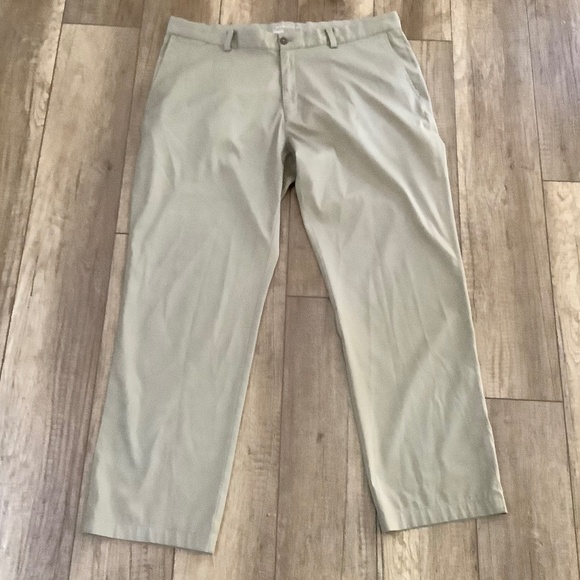 Mens Sz 38 x 32 Nike Dri Fit Khaki Golf Pants polyester spandex 906780-235 - Picture 3 of 9